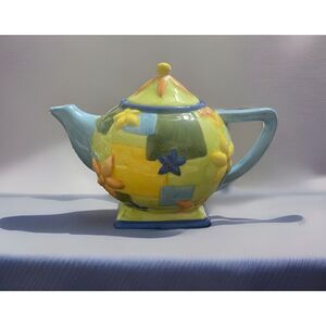 Vintage✨Oneida‎ Kitchen Country Bouquet Miniature China Teapot MODERN FLORAL